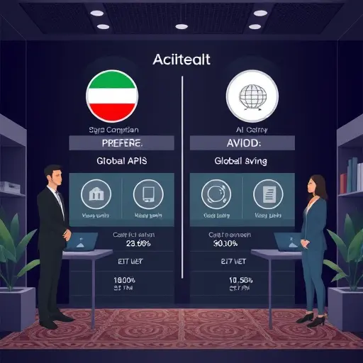 animated comparison chart showing local Iranian AI platform vs global APIs, cost-