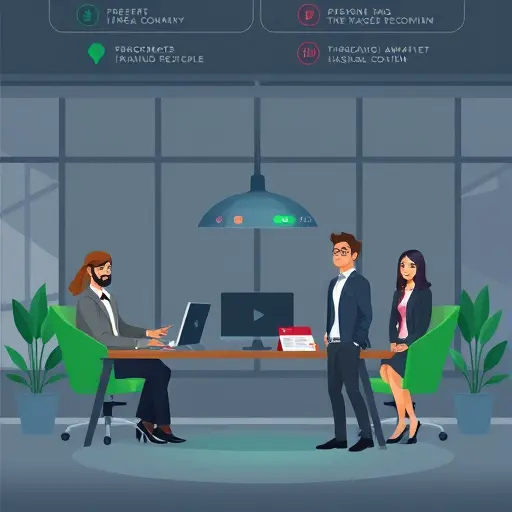 animated illustration of a LinkedIn post with hashtag icons, AI assistant recommending a mix of broad, medium, and niche tags, dark theme with green accent (#94d3a2)