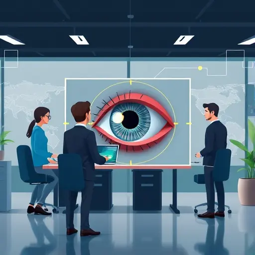 detailed AI neural network analyzing a low-quality image and reconstructing fine details, animated style, abstract data flow, clean tech background, no text