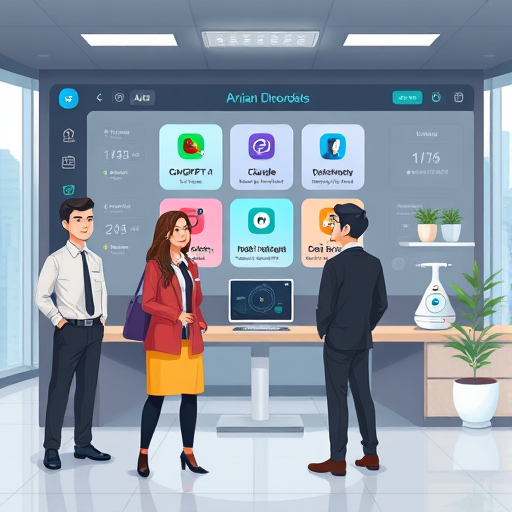 modern animated dashboard showing various AI models selection (ChatGPT, Claude, Gemini)