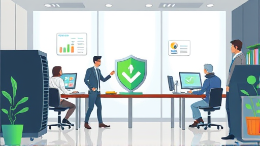 abstract representation of API monitoring and error handling, cartoon-