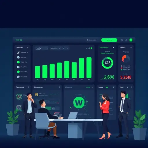 AI content scheduler dashboard illustration with calendar, posts icons, automation lightning symbol, dark UI, green accent colors, clean and text-free