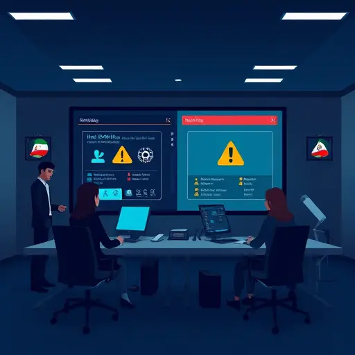 abstract illustration of AI hallucination and bias, split-screen showing reliable vs unreliable outputs, warning icons, minimalist tech style, dark theme, text-free