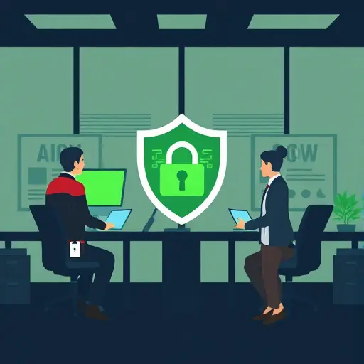 minimalist illustration of data anonymization: