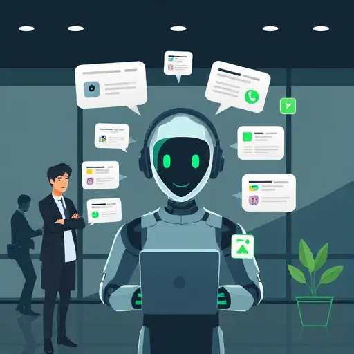 animated illustration of AI customer support prompts, card-#94d3a2