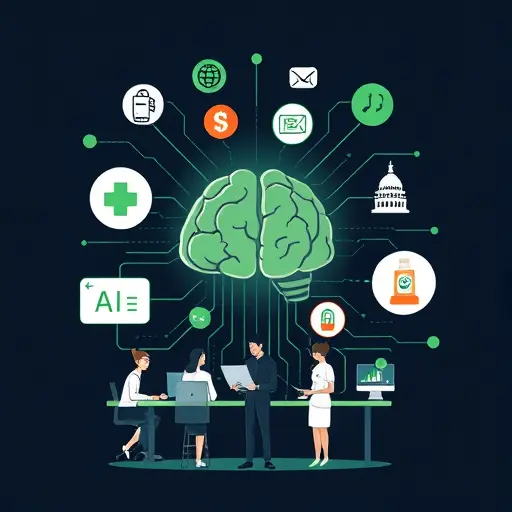 abstract illustration showing multiple industry icons (health, fintech, ecommerce, travel, education)