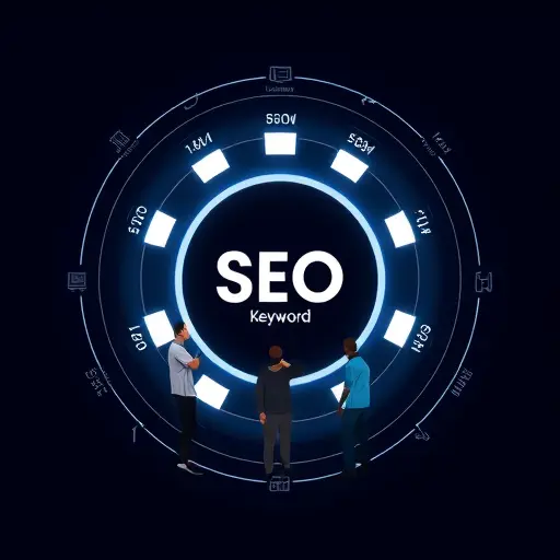 abstract illustration of SEO-friendly content rewriting: