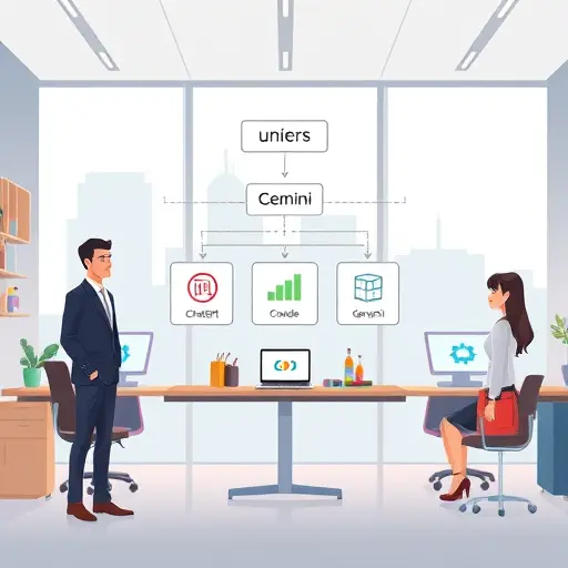 animated illustration showing unified API architecture connecting to ChatGPT, Claude, Gemini, all through a single GapGPT API endpoint;