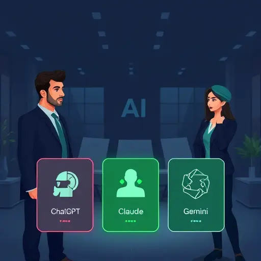 modern comparison of three AI models (ChatGPT, Claude, Gemini)
