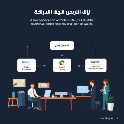 modern diagram: user application sends requests with different 