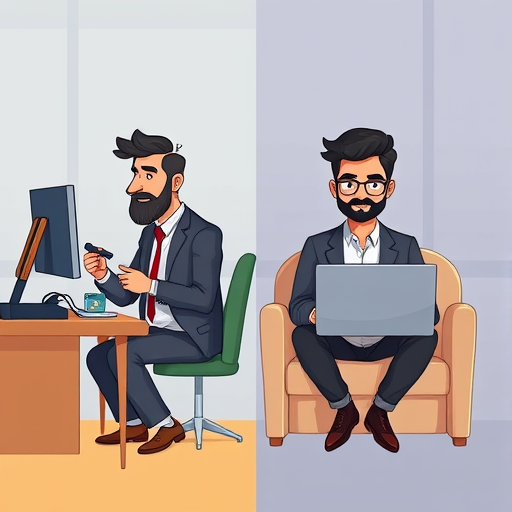 side-by-side illustration: