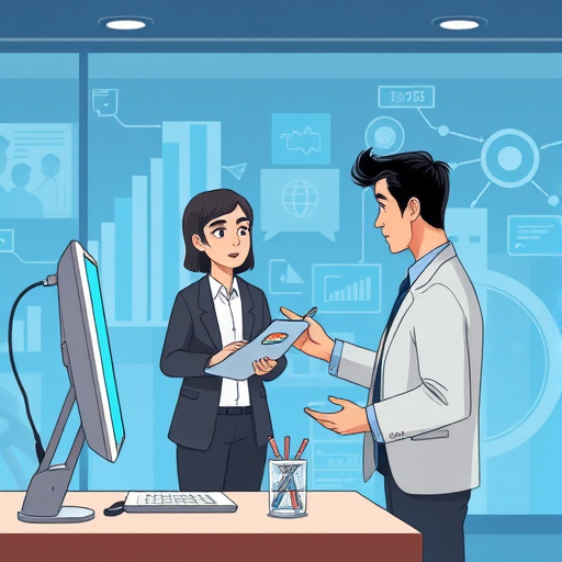 illustration of an AI assistant guiding a learner through a step-by-