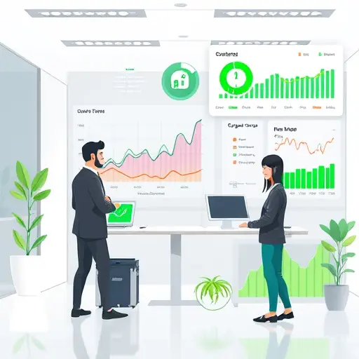 abstract risk scoring dashboard for healthcare, animated charts and time-