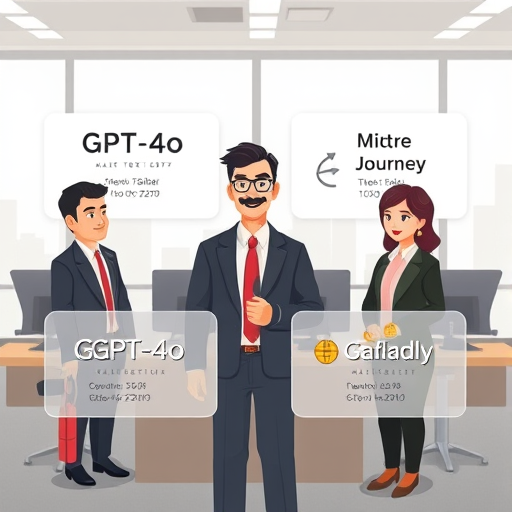 animated cards showing GPT-4