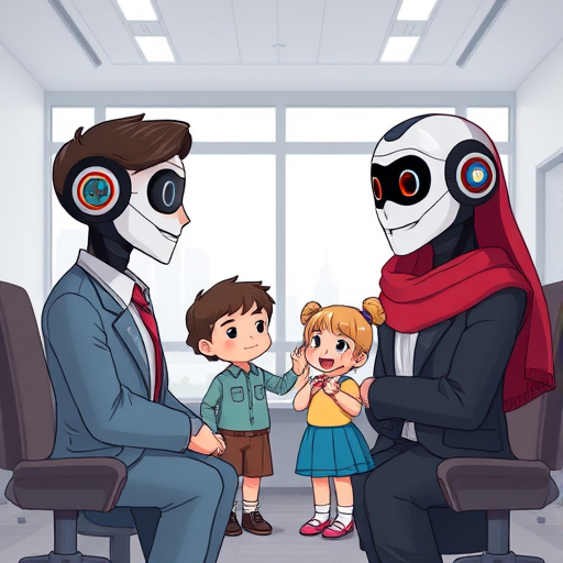 side-by-side animated comparison of different AI models (ChatGPT, Claude, Gemini) teaching children, friendly digital atmosphere, icons with smiling AI faces, text-free