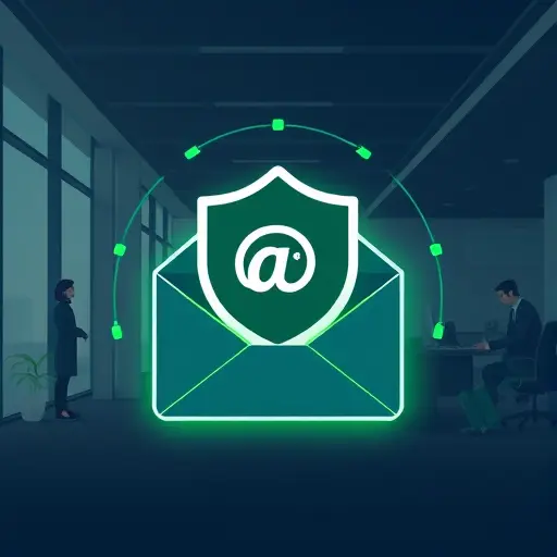 minimalist illustration of email security and two-