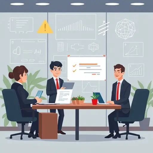 cartoon-style illustration showing machine learning math foundations: