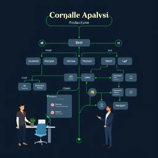 decision tree illustration for scenario analysis with branches best/base/