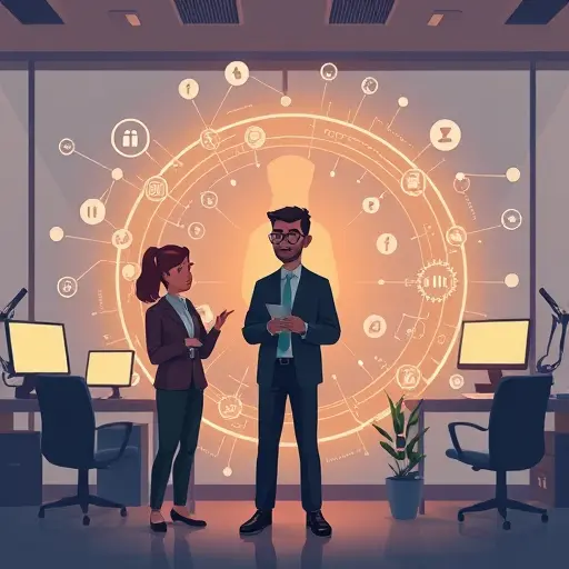 cartoon-style scene of a storyteller collaborating with AI icons (ChatGPT, Claude, Gemini)