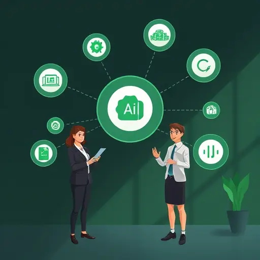 minimal abstract illustration showing multi-model AI icons (ChatGPT, Claude, Gemini) connected in a brainstorming flow, dark background, green accent, clean, text-free