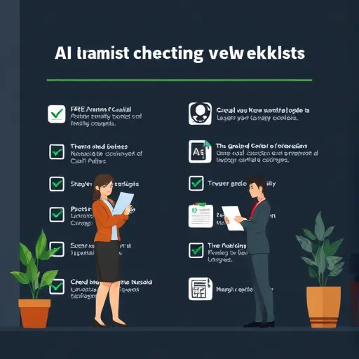 clean animated checklist of AI best practices for greeting card writing, dark background, green accent, icons only, text-free
