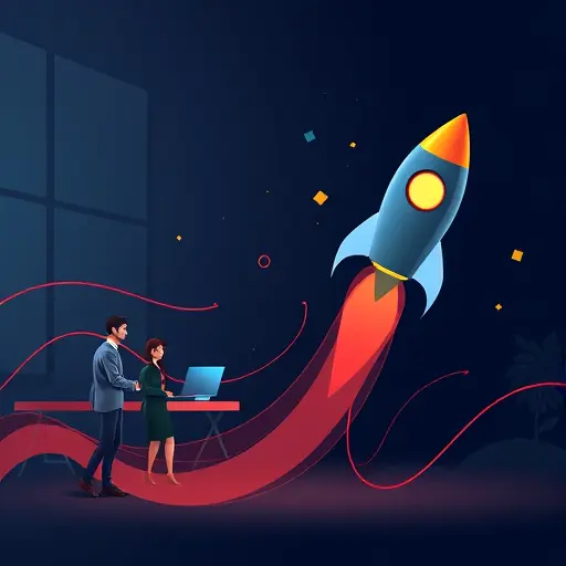 abstract concept of speed and creativity for brand naming: