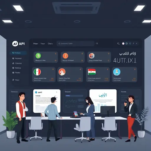 clean illustration of an AI platform dashboard (dark UI)
