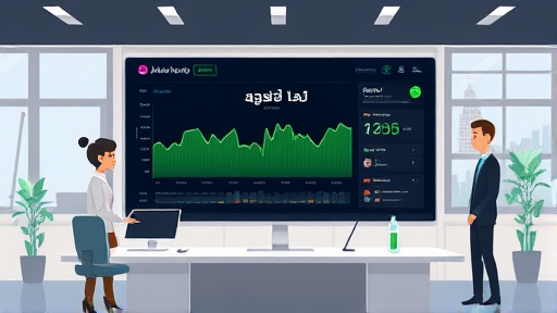 animated dashboard showing AI-