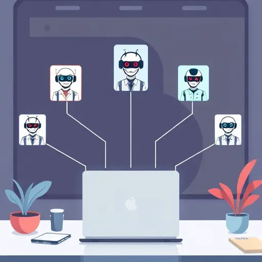 modern animated illustration showing multiple AI chatbots (ChatGPT, Claude, Gemini)