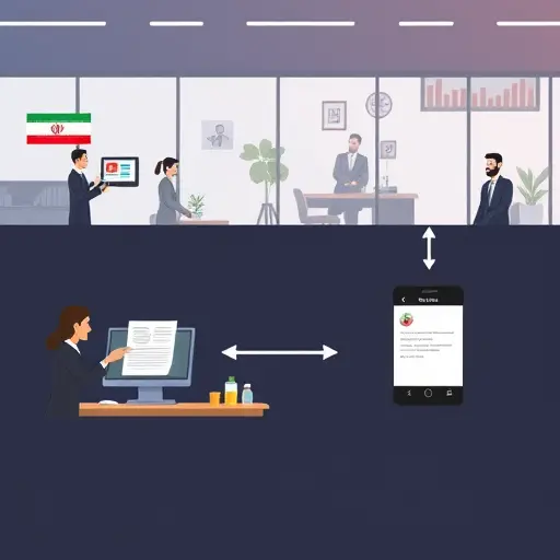 step-by-step workflow illustration: taking a photo of lab report, uploading to AI platform, getting a summary with flags, dark-