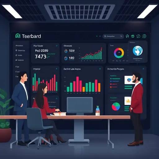 modern dark-themed AI dashboard illustrating lab report upload and analysis, icons for PDF/