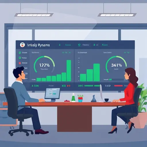 illustrated AI dashboard comparing two baby names with green accent ticks and warning icons, dark theme, minimalist tech look, no text