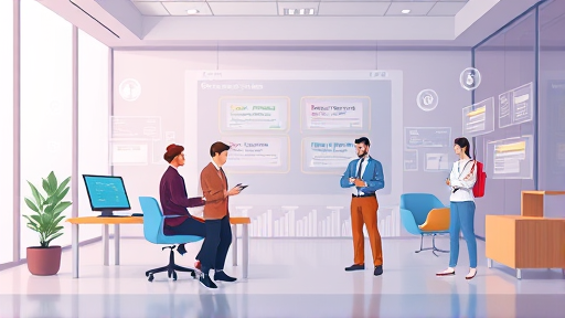 modern animated illustration of an AI model processing data streams and generating text outputs, user-friendly interface, deep learning and neural network symbols, clean and futuristic, text-free