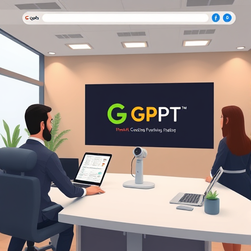 animated website interface of GapGPT for AI logo design, with icons for model selection (ChatGPT, Claude, Gemini)