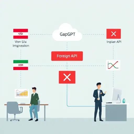 workflow cartoon diagram: