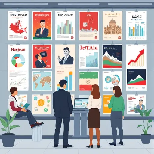 illustration showing a dashboard of various AI-