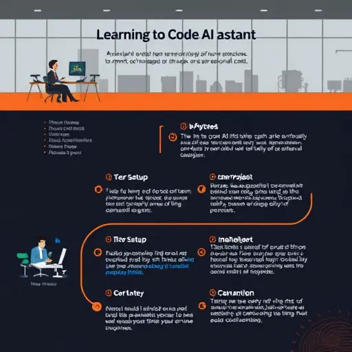 animated roadmap for learning to code with AI assistant, step-by-