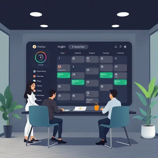 animated illustration of an AI-
