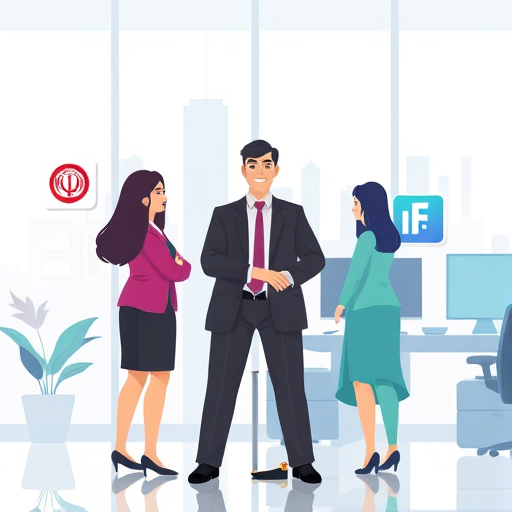 animated business branding scene showing smart AI-