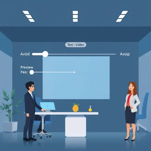 modern AI text-to-video interface illustration showing parameter sliders (duration, fps, aspect ratio), negative prompt field, and preview thumbnail, clean UI, dark theme, no text