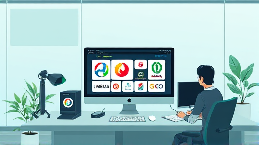 animated illustration of an AI-