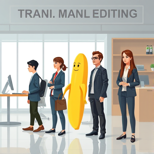 animated illustration showing the evolution of AI image editing, from basic to state-of-the-art, with a stylized banana character symbolizing AI innovation, tech colors, no text
