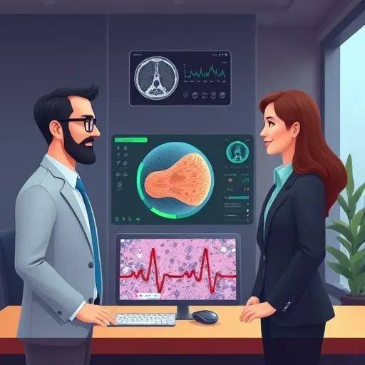 AI analyzing medical images: CT scan, skin lesion illustration, ECG waveform, pathology slide, minimalist dark UI, green highlights, clean, text-free