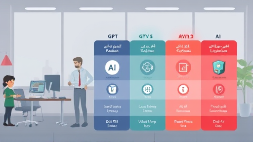 animated comparison chart of AI models, with GPT-5