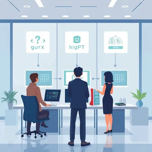 abstract workflow illustration showing seamless model switching between ChatGPT, Claude, and Gemini in one interface; productivity boosters, minimal tech icons;