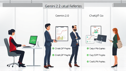comparison infographic between Gemini 2.0
