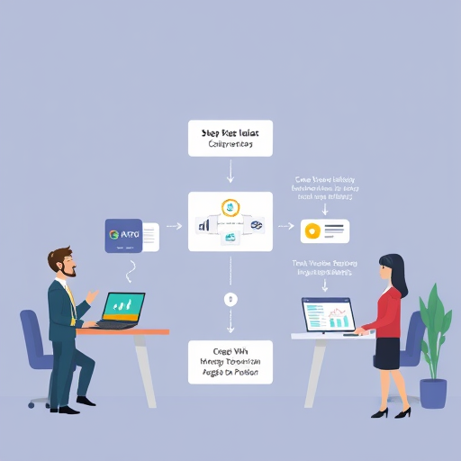 animated flowchart showing step-by-step integration of Python/JavaScript code with external AI API for text analysis, including data input, API request/response, and visualization, no text