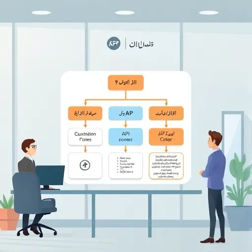 animated chatbot architecture diagram, API endpoints, data flow between user and GPT-4