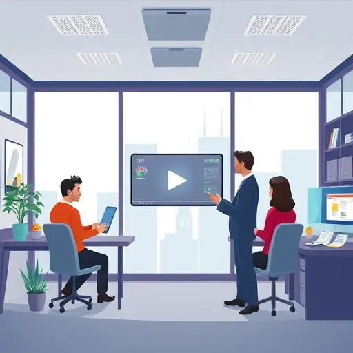 illustration of video SEO optimization: title tags, description, hashtags, SRT subtitles, multi-aspect ratios (9:16, 1:1, 16:9)