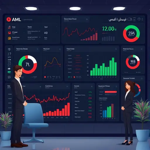 AML dashboard illustration with real-